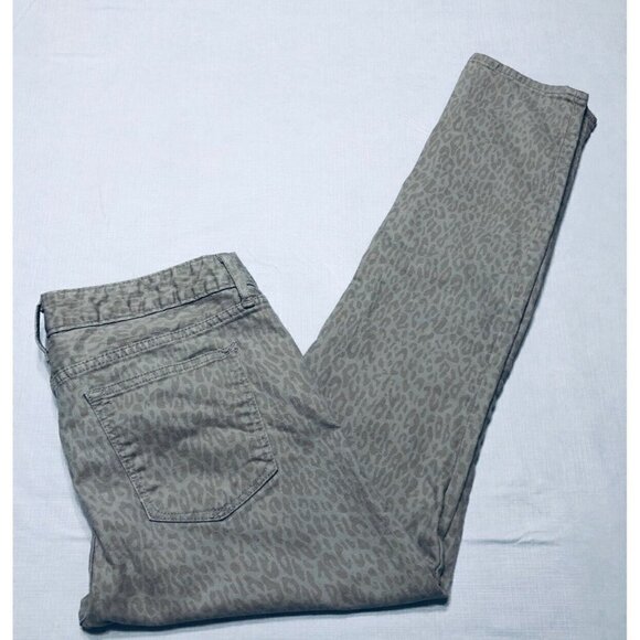 Gap Womens Size 29 Beige Animal Print Always Skinny Leopard  Jeans Stretch - Picture 6 of 11